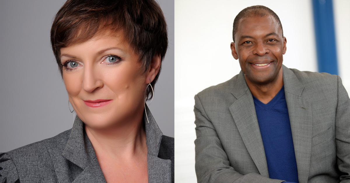 Avivah Wittenberg-Cox and Manny Amadi