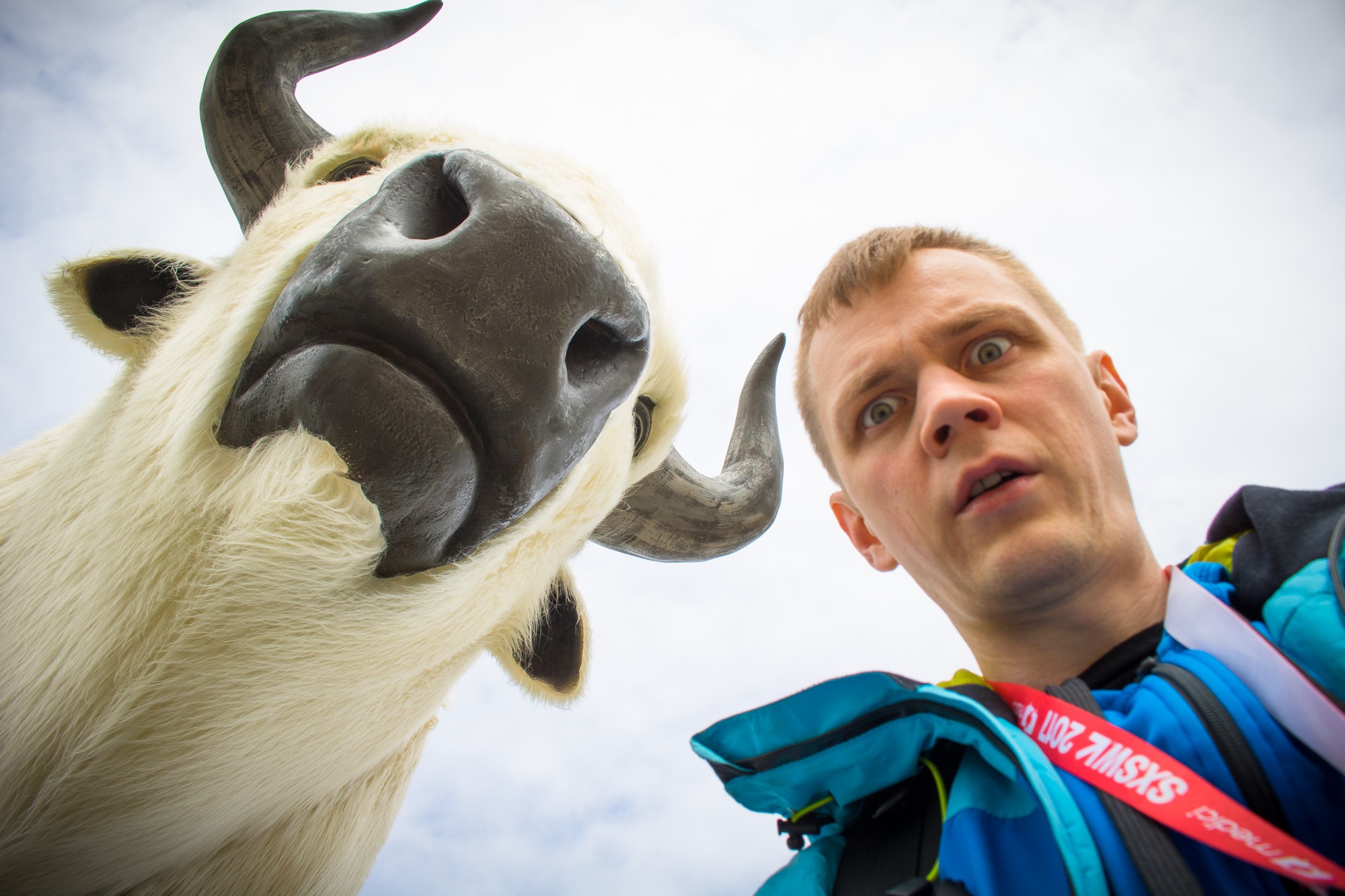 Selfie with the Great White Buffalo
