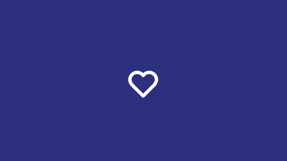 A rainbow animation heart against a navy backdrop