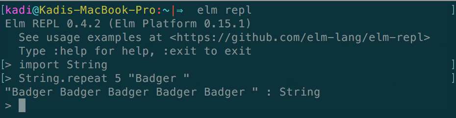 Elm String.repeat