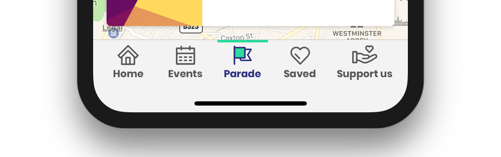 An example of the simplicity when moving within the app